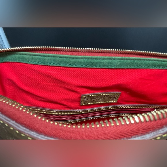 Dooney & Bourke Florentine Double Strap Tassel Large Shoulder Bag, Brown - Picture 12 of 16